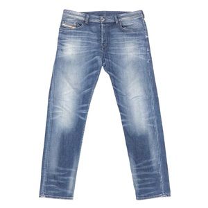Diesel Buster Regular Slim Tapered Jeans Men's Size 38 38X32 Blue Mid Rise